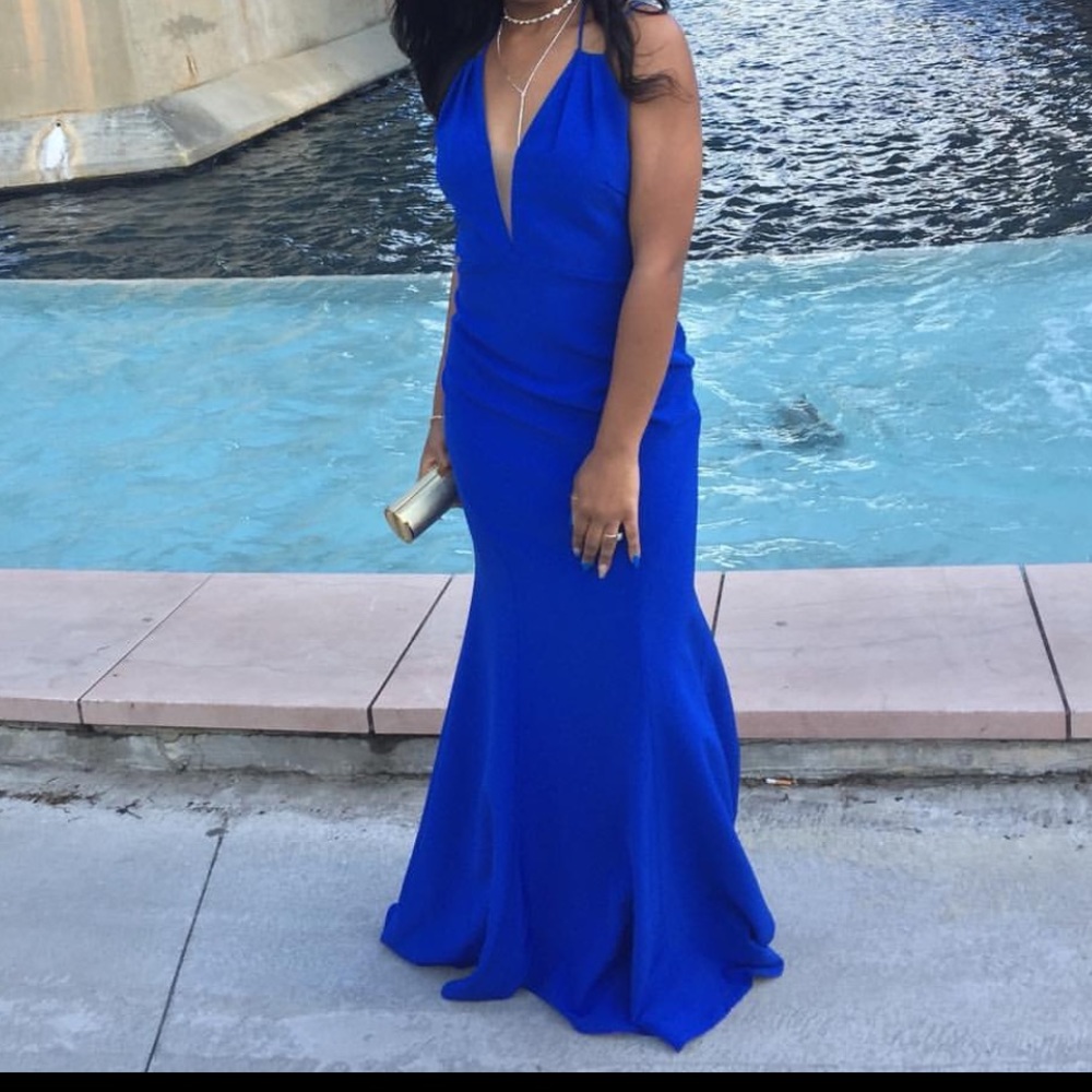 Beautiful blue Prom dress - Picture 1 of 8